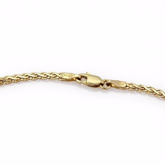 Vintage 1.65ct Emerald Diamond 14k Gold Necklace - Picture 2 of 3